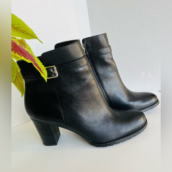 LAUREN RALPH LAUREN Ankle Boot “Carole” Buckle Straps “RLL” Designer Zipper - Picture 5 of 15